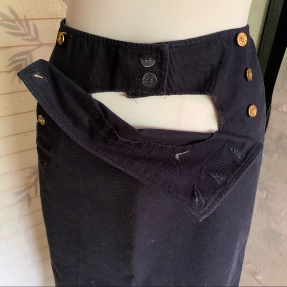 Lauren Jeans Co denim long skirt 8 - Picture 2 of 9